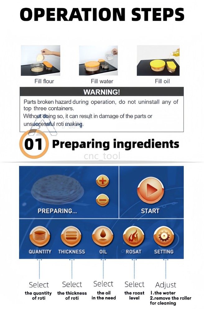 Automatic Electric Roti Maker Tortilla Flatbread Chapati Tortilla Press Machine