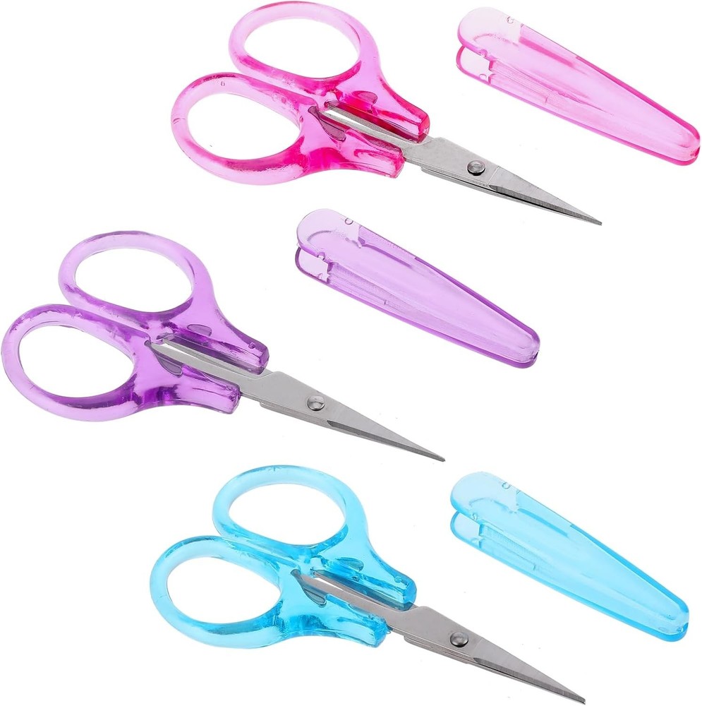 3Pcs Small, Craft Scissors 3.5"Tiny Travel Scissor All Purpose,Sharp Craft Sci..