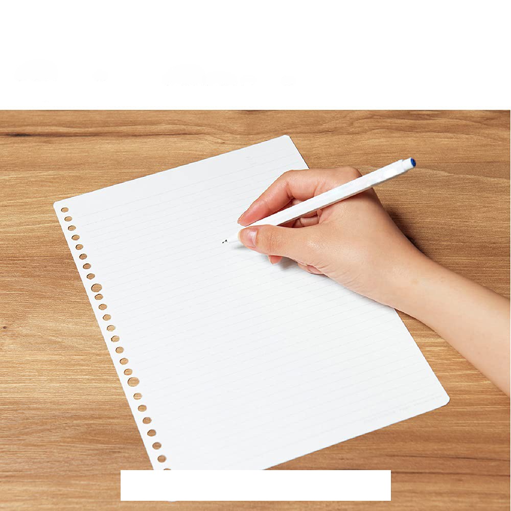 B5 Binder Paper, 100 Sheets 26 Holes, Dot Grid, White