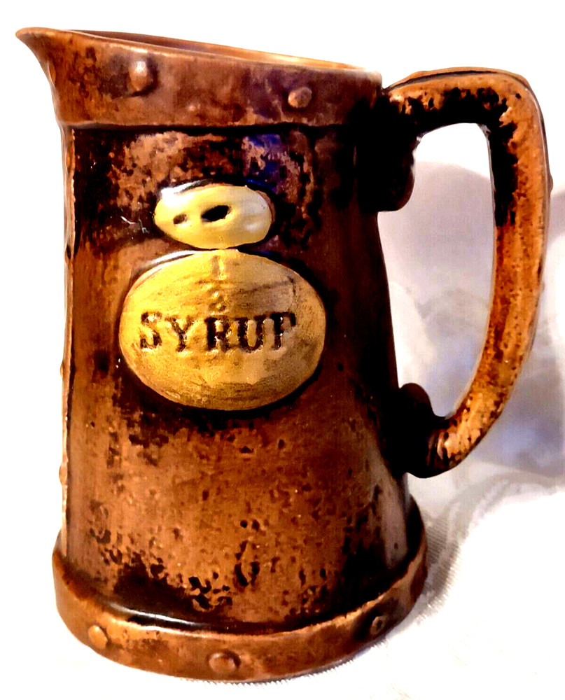 Syrup Pitcher Ceramic Pottery Gift Ideas Creation MCM 1960's