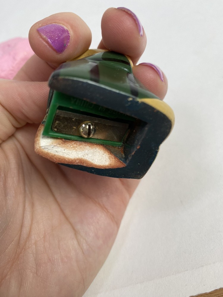 Vintage Chalkware Monkey Pencil Sharpener