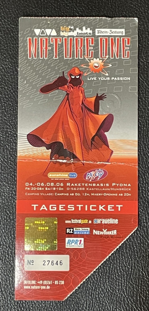 Nature One Ticket - German Techno EDM Festival 2006