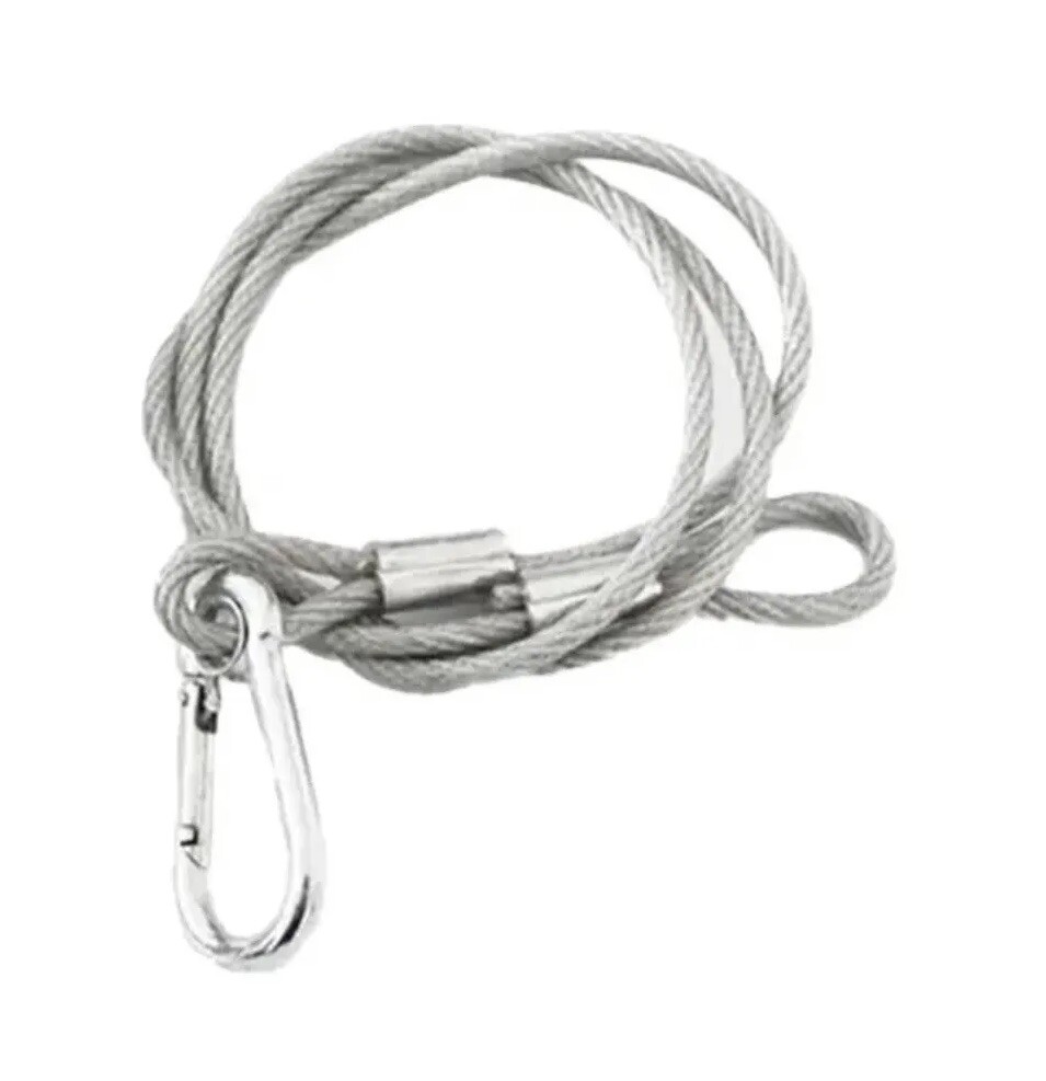 Stage Light Safety Cables 47”, Stainless Steel Security Cable.Multi Use/1Pcs