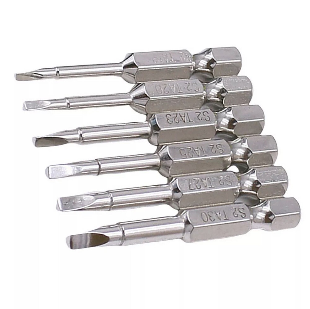6PCS Triangle Head Security Screwdriver Tool Triangular for Bit Toys 1/4" 50mm U