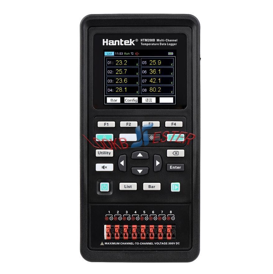 1PCS NEW Hantek HTM208B 8-channel Data Logger Rechargeable Handheld tester