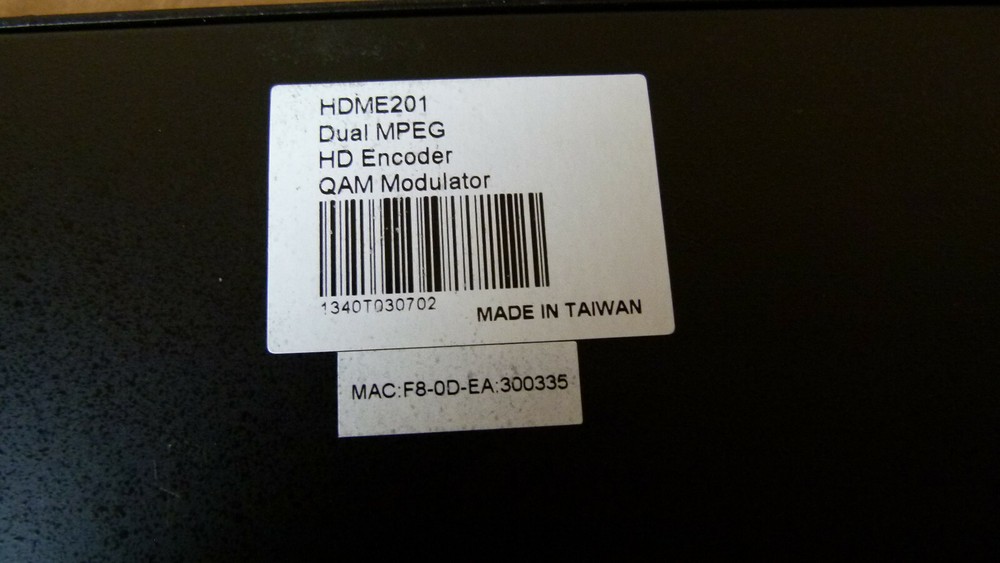 Thor Digital Model HDME201 Dual MPEG Digital Encoder/ QAM Modulator (#2)