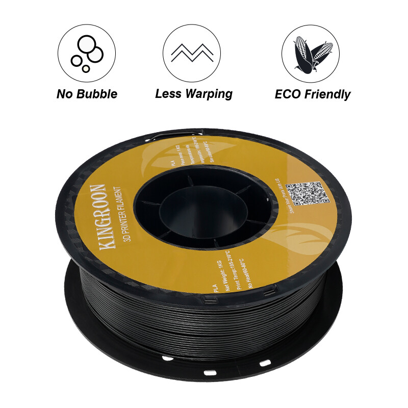 10KG Kingroon PLA PETG 3D Printer Filament 1.75 mm Bundles 10 Spools 1KG White