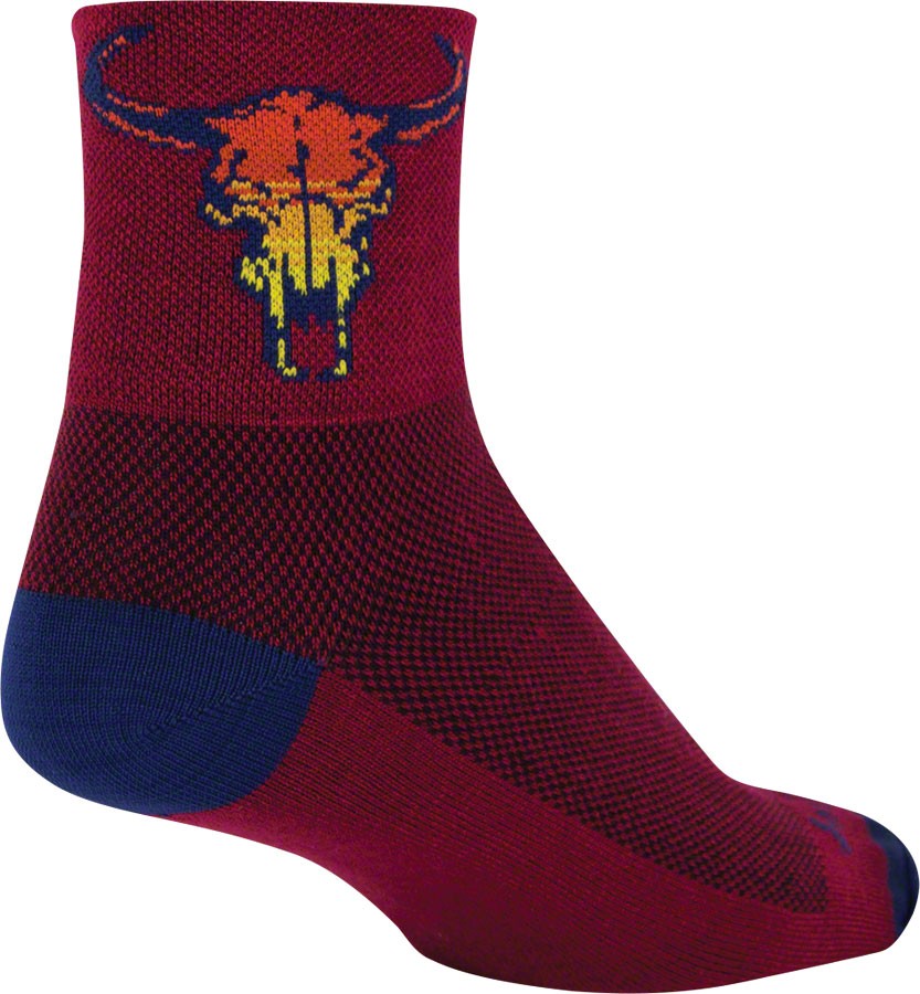 SockGuy Classic Socks Ankle Socks Small/Medium Red