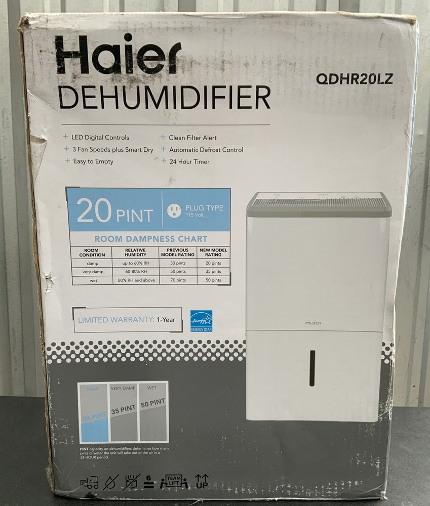🍏 Haier 20 Pint Dehumidifier