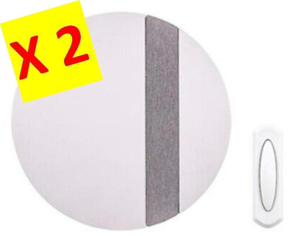 Wireless Doorbell Push Button (Hampton Bay Plug-in Kit) (GET 2)