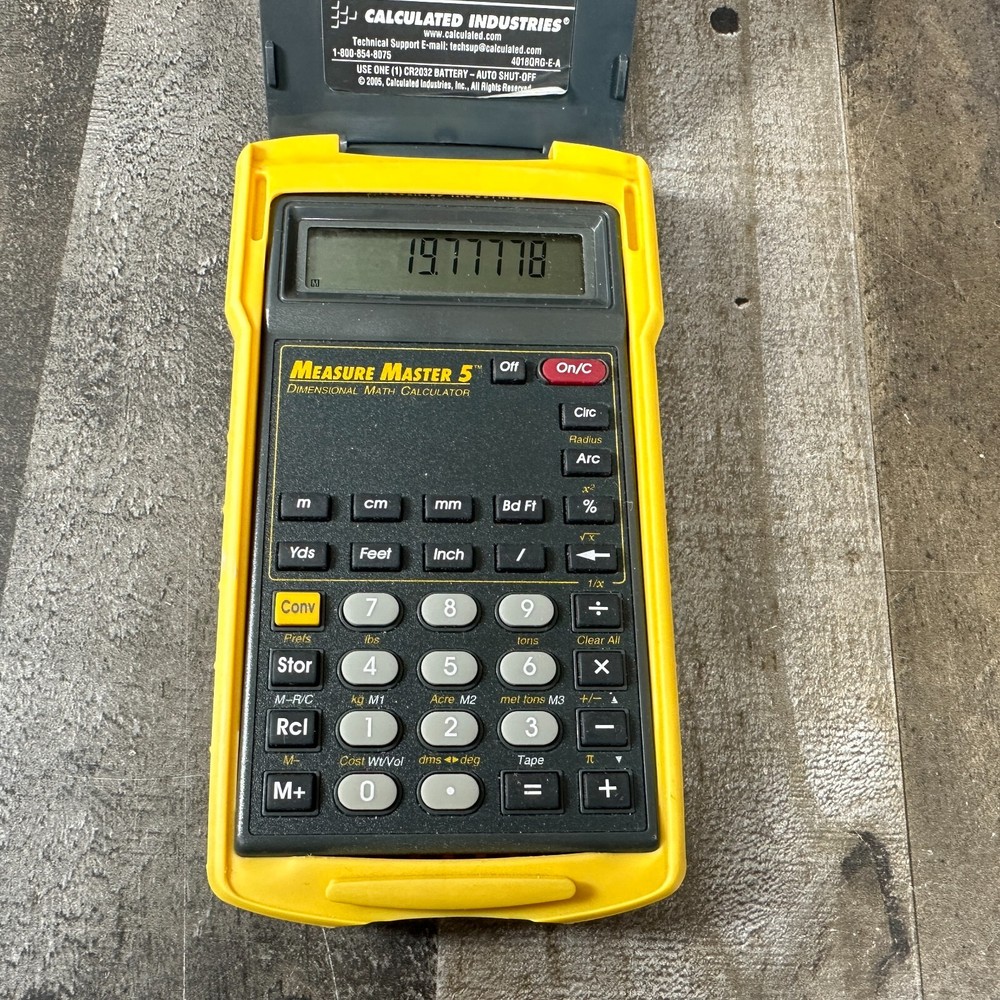 Measure Master 5 Model 4018 Dimensional Math Calculator