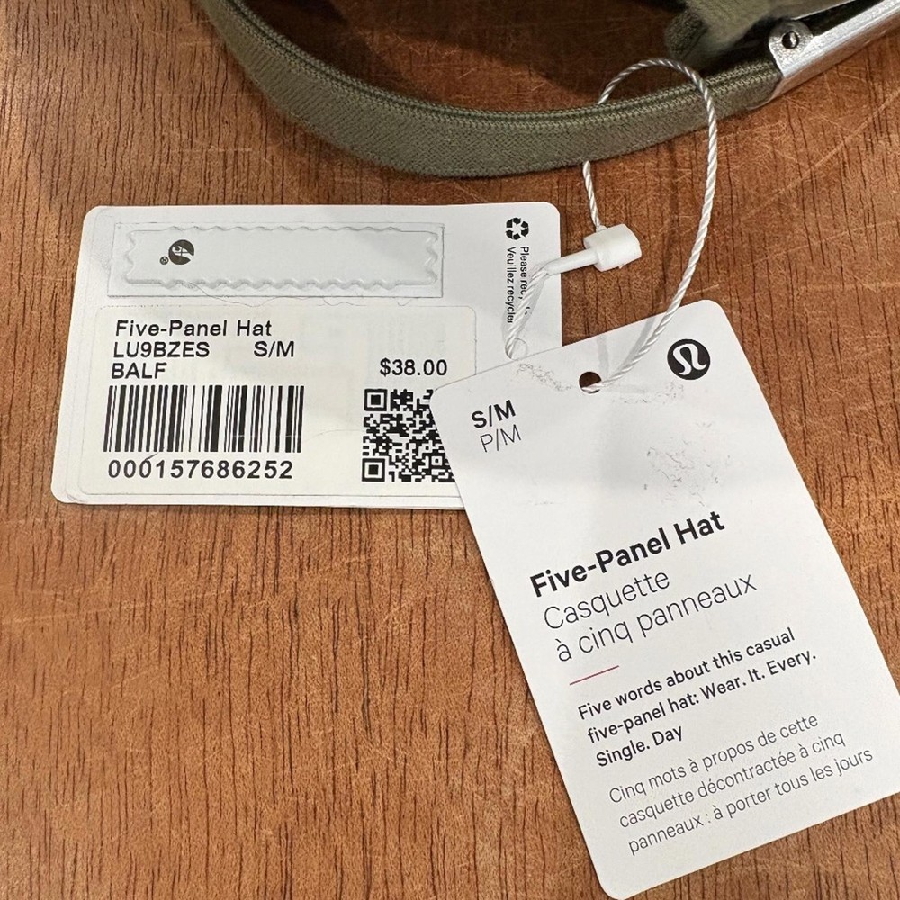 Lululemon Five panel hat Bay Leaf S/M