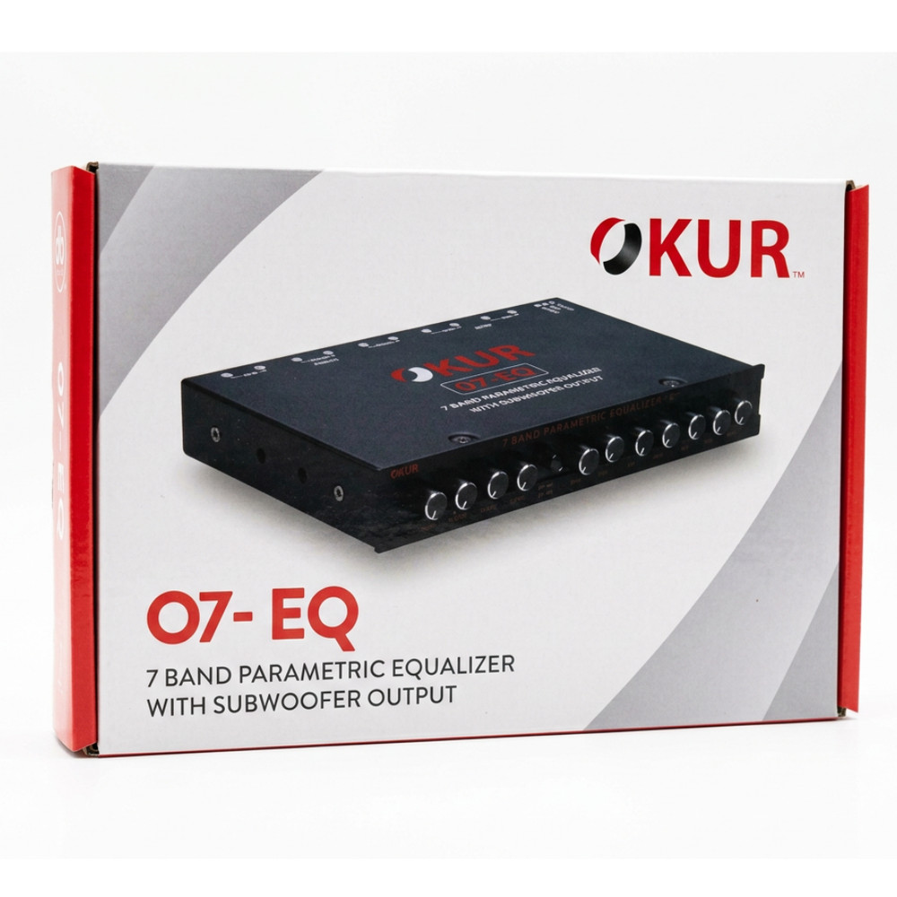 OKUR O7-EQ 7 Band Car Audio Parametric Equalizer with Subwoofer Output