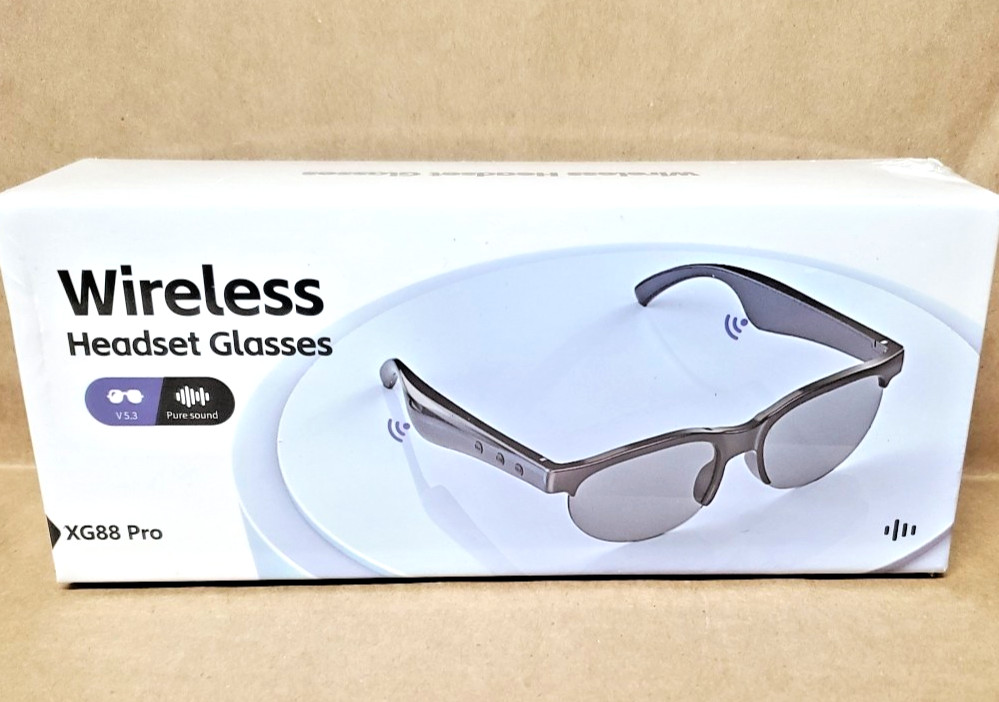 Wireless Bluetooth Glasses  XG88 Pro. Sealed.