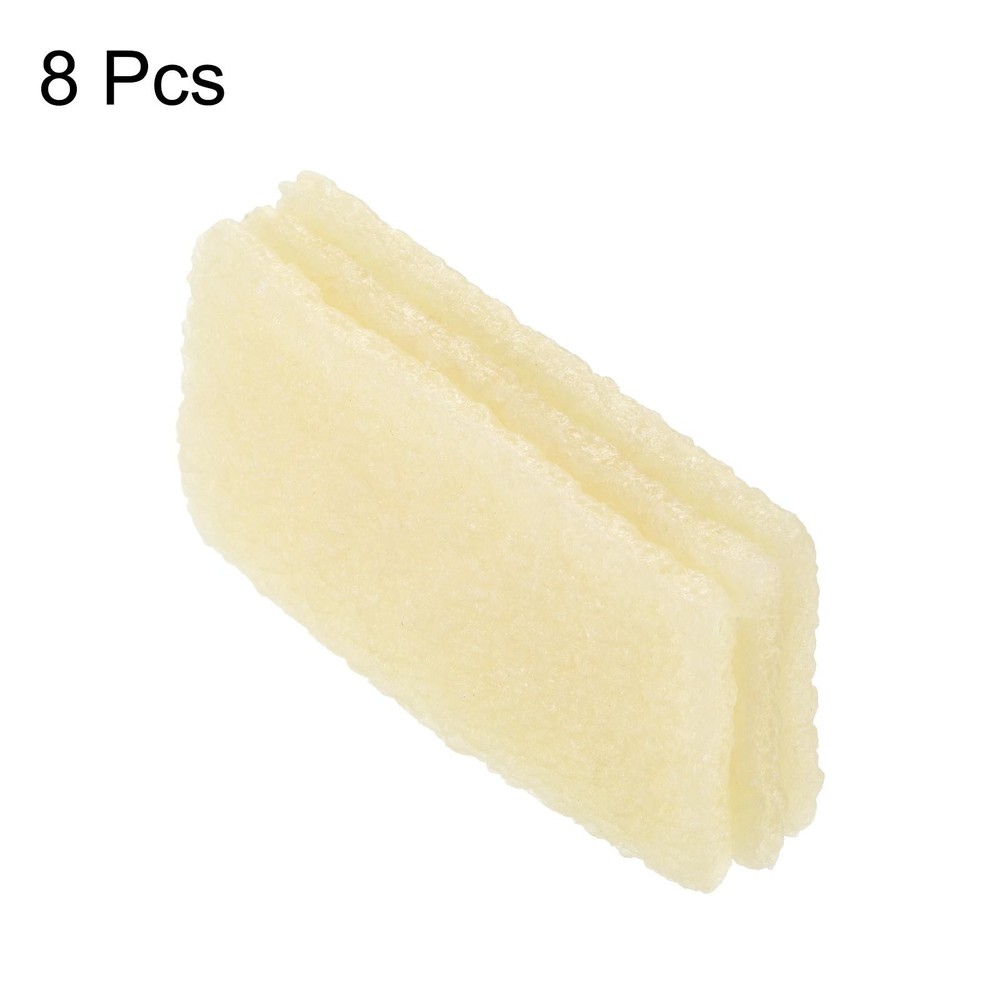 8pcs 70x40x6mm rectangle adhesive remove cleaning tool, white