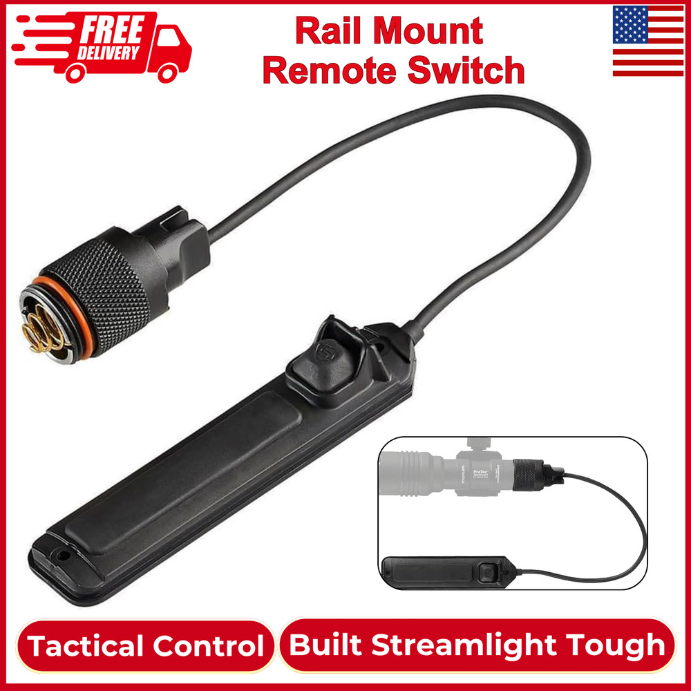 Streamlight 88098 ProTac Rail Mount 1 & 2 Models Only, Remote Switch W/ Tailcap