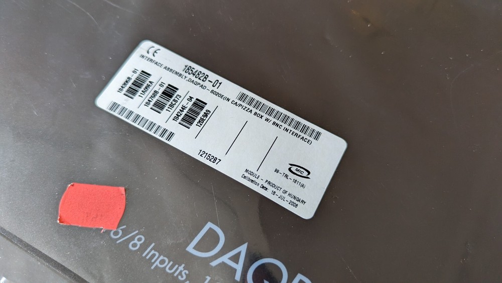 National Instruments DAQPAD-6020E 16/8 inputs 12-BIT multifunction acquisition