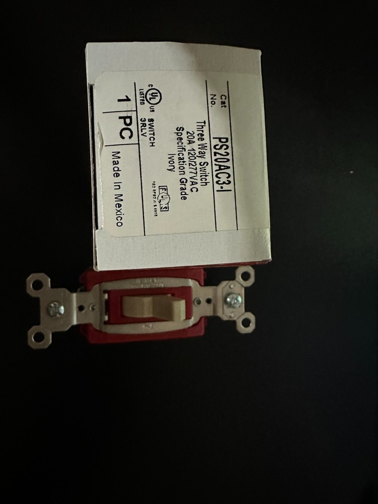 P &S PS20AAS3-I 3 WAY SWITCH 20A IVORY