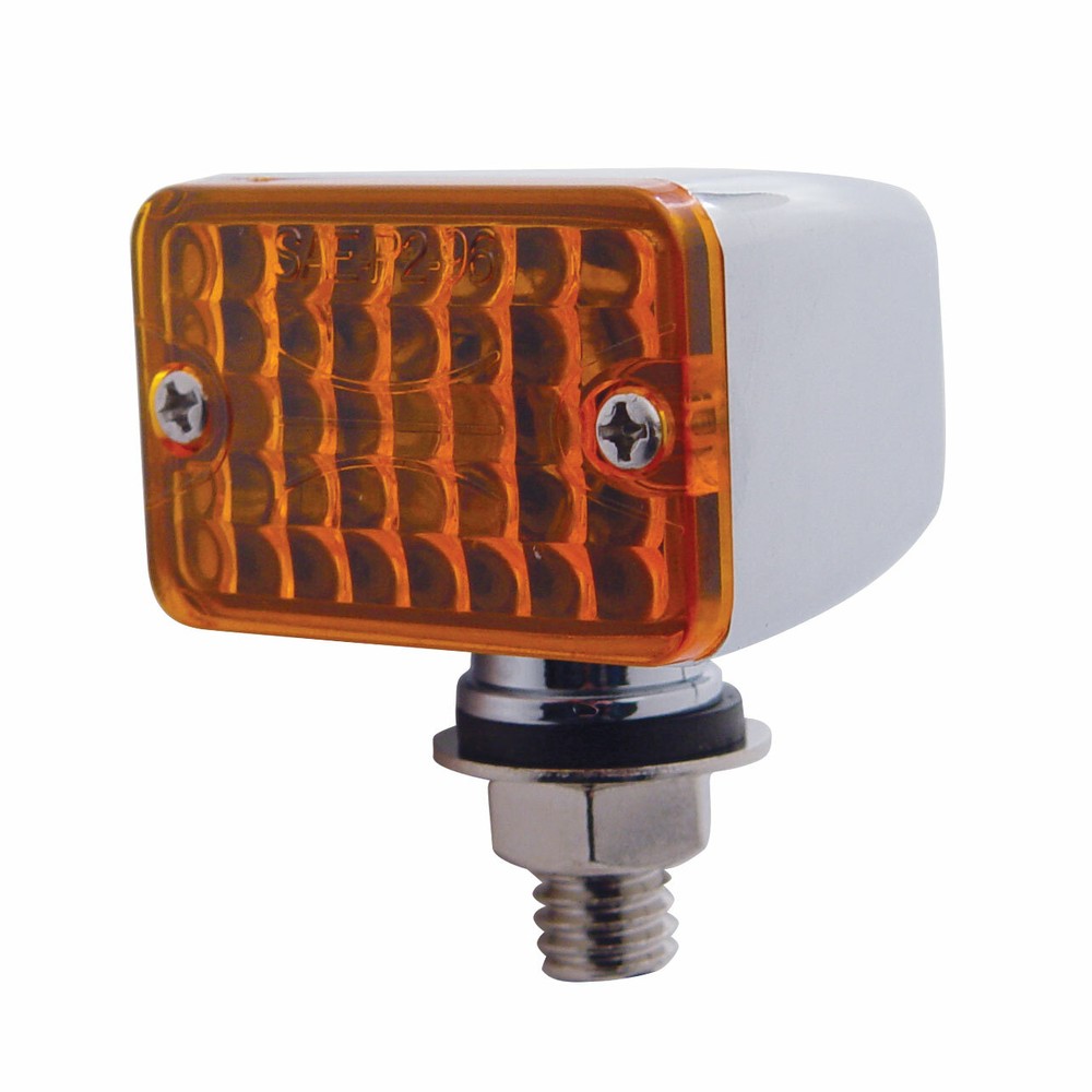 United Pacific 30328 Small Rectangular Amber  Auxiliary Light - 1 Unit