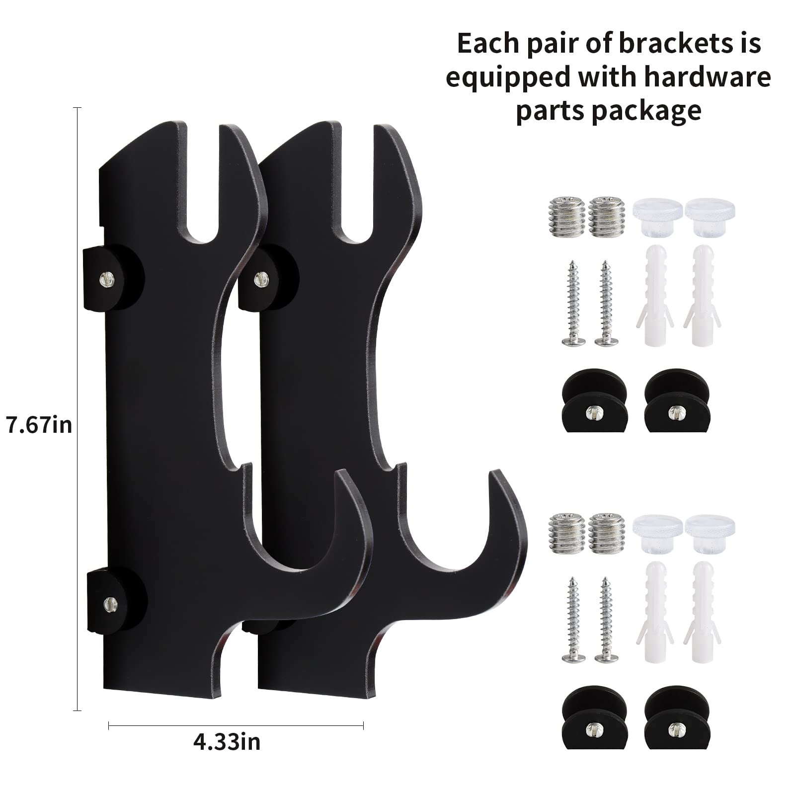 BYTOTU Samurai Sword wall mount-katana stand mount-（black）sword mount display...