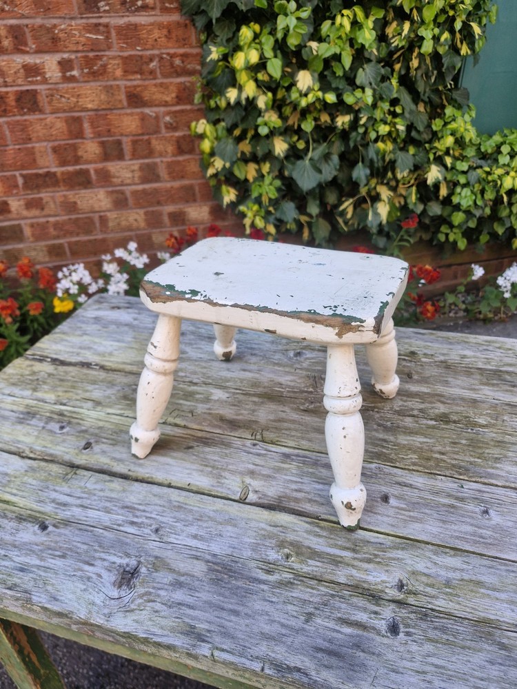 Victorian Country Small Antique Stool