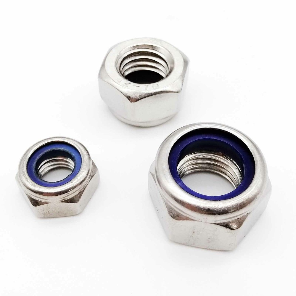 M2 M2.5 M3 M4-M16 Hex Hexagon Nylon Insert Lock Nut Self–locking Nylock Locknut