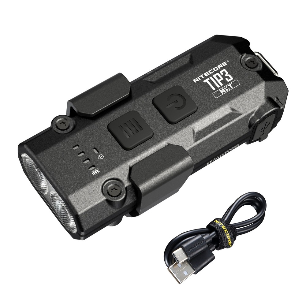 Nitecore TIP3 720 Lumen Rechargeable Keychain Flashlight (Black)