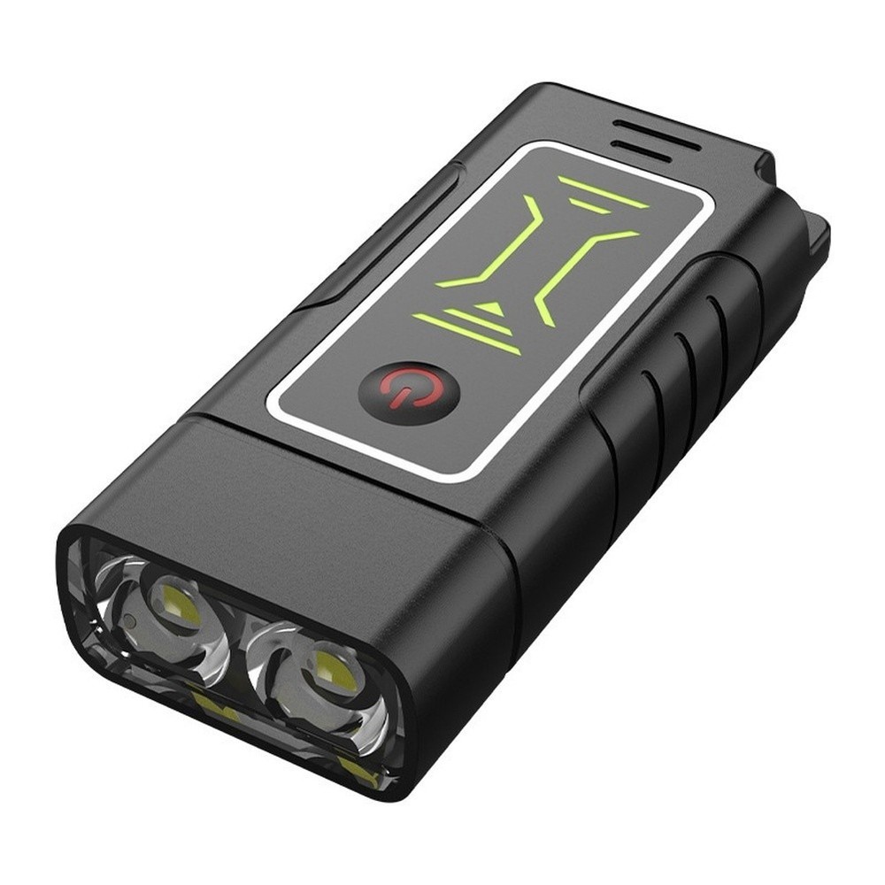 Slim Design For MINI LED Keychain Flashlight Type C Rechargeable Compact Light