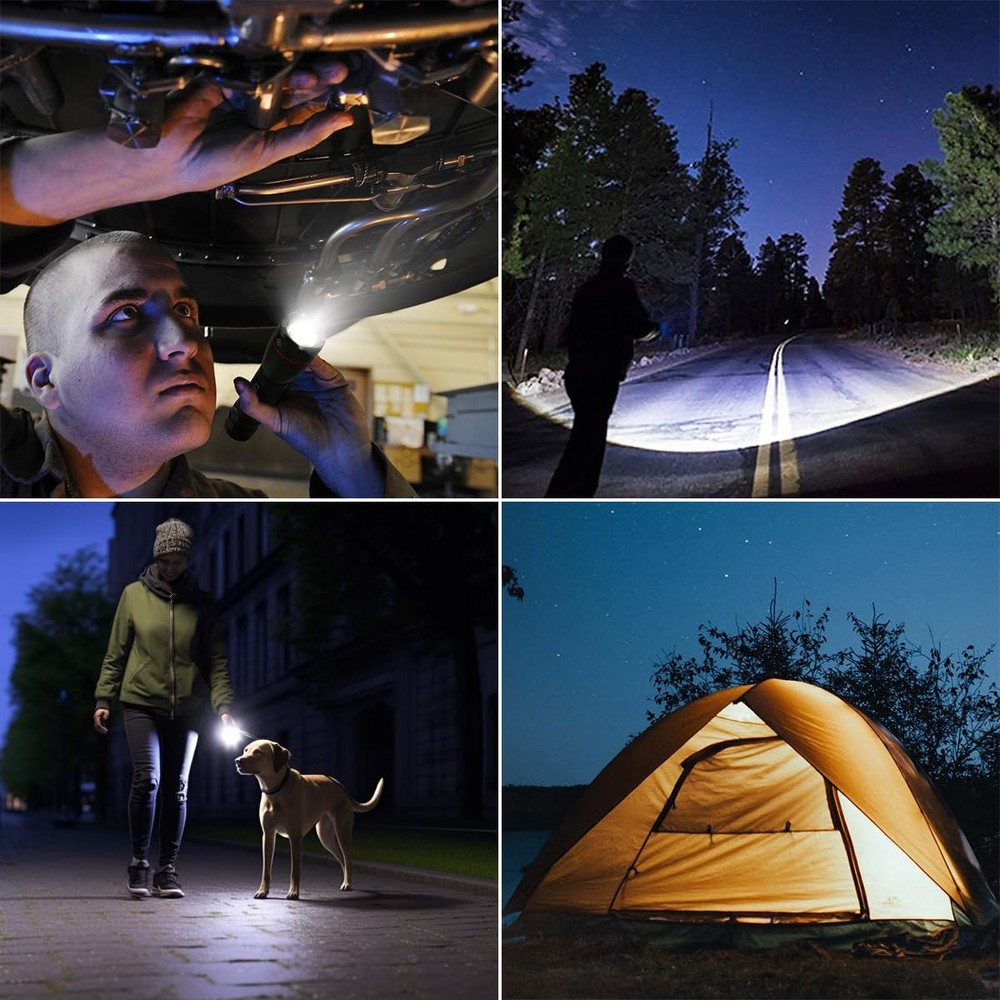 Lighting EVER LED Flashlights High Lumens, Small Flashlight, Small, Black