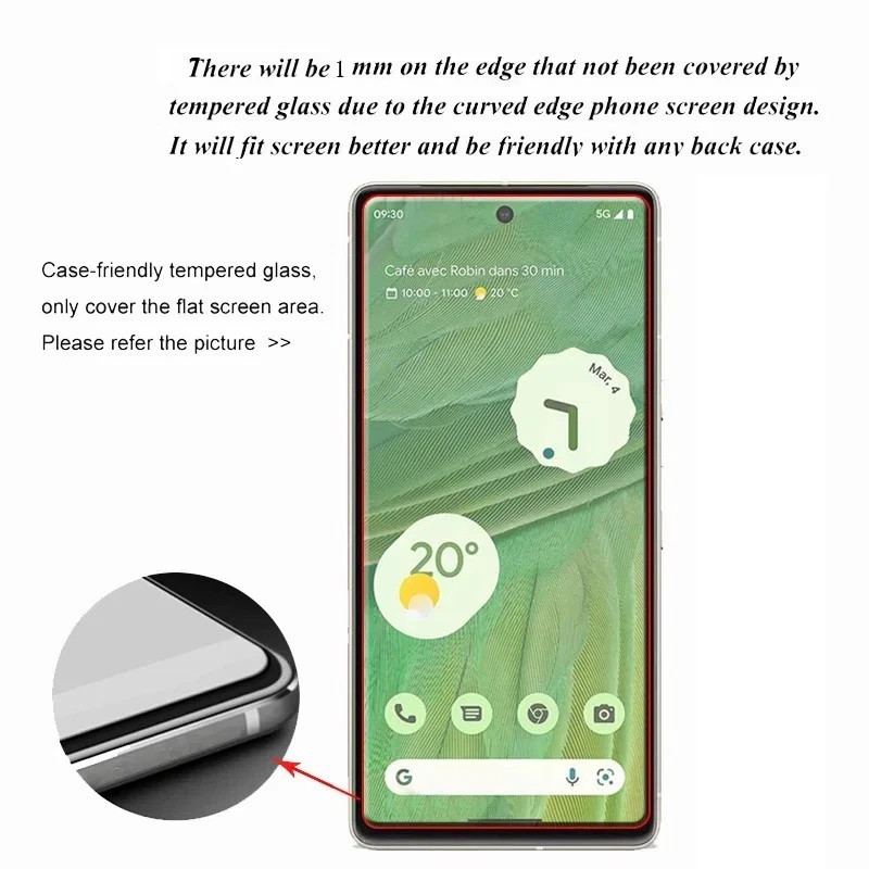 4 Pack Full Cover Tempered Glass Screen Protector For Google Pixel