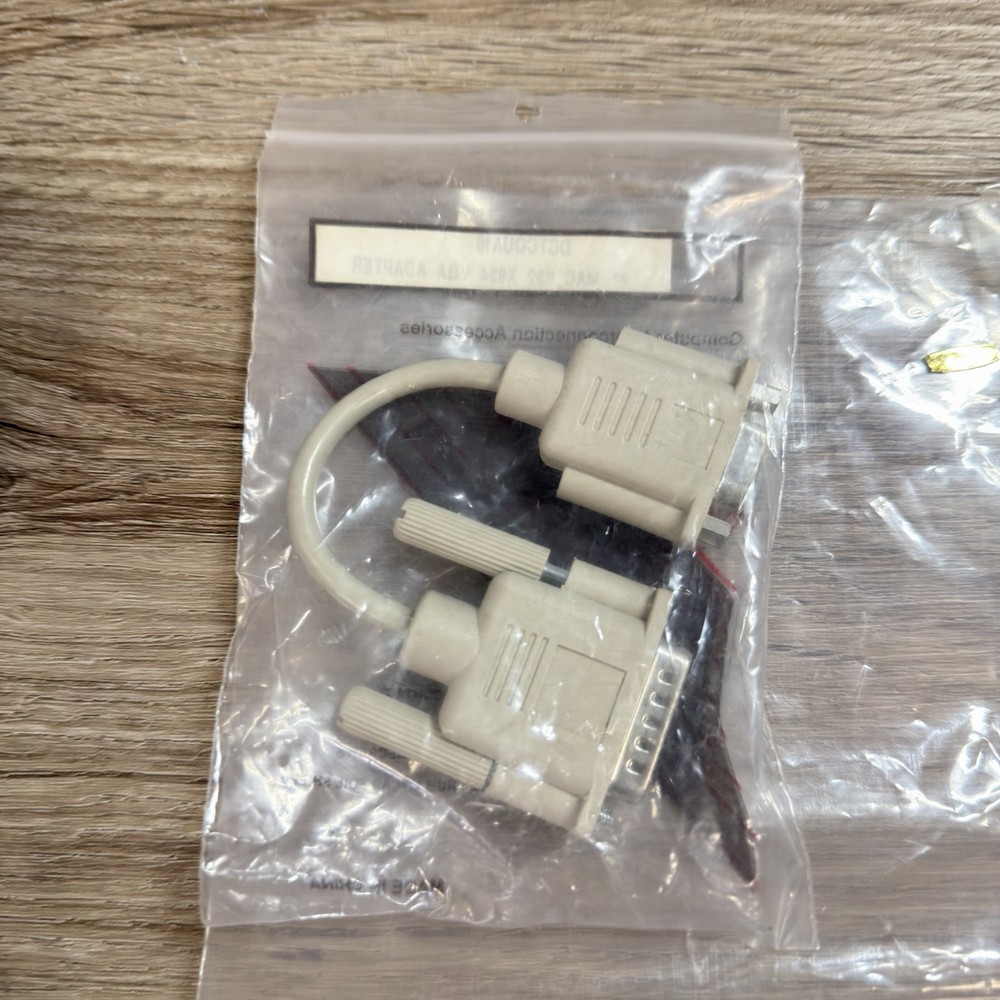 Vintage Computer Cables Adapters Lot Apple Mac VGA Serial Printer UNTESTED