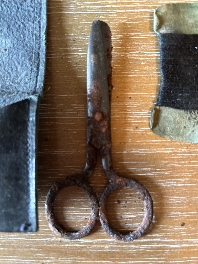 Vintage Navy Pull EZ Sewing Kit With Sewing Contents And Mystery Bag