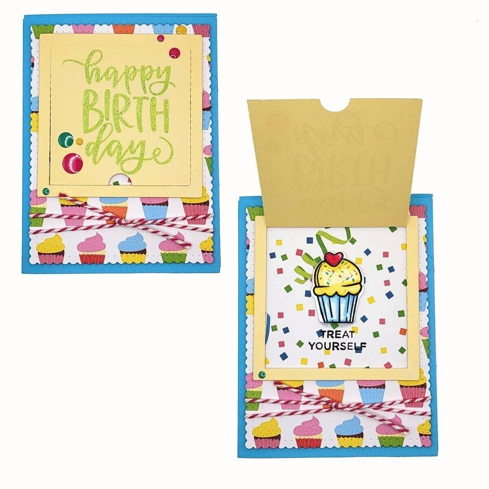 Diamond Press Surprise Message Stamp & Die Set New