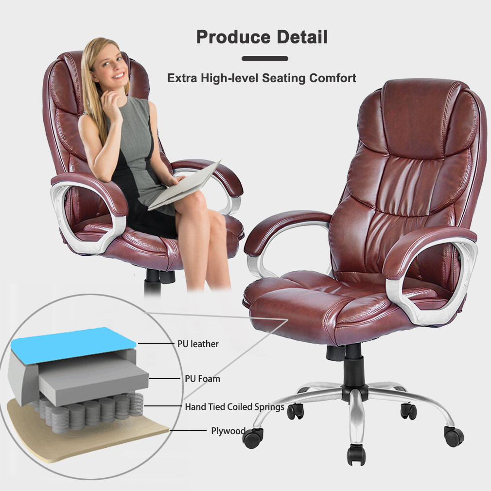 Office Chair Computer High Back Adjustable Ergonomic Desk Chair Executive Swivel