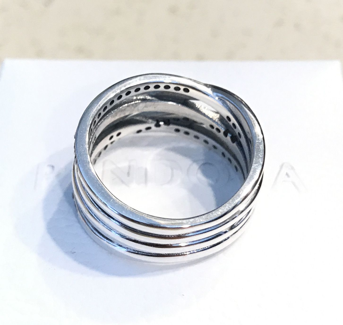 Pandora Delicate Sentiments Ring #190995CZ +HINGED BOX +POLISH CLOTH~Choose Size