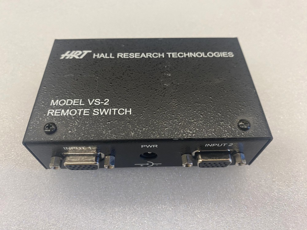 Hall Research VS-2 Remote Switch 2 in x 1 out High Performance, Solid-State VGA
