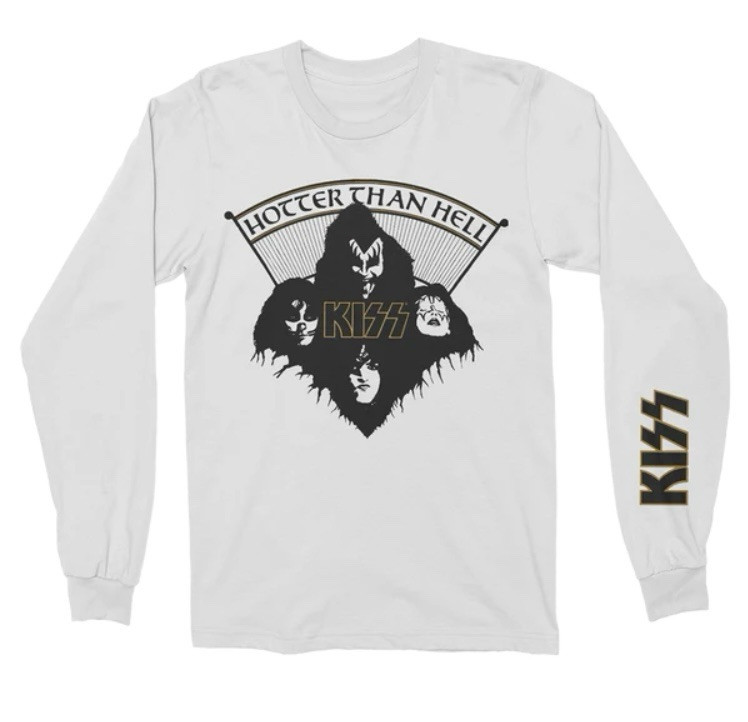 KISS Hotter Than Hell 50th Anniv. LIMITED ED. LONG-SLEEVE T-Shirt XXL (no vinyl)