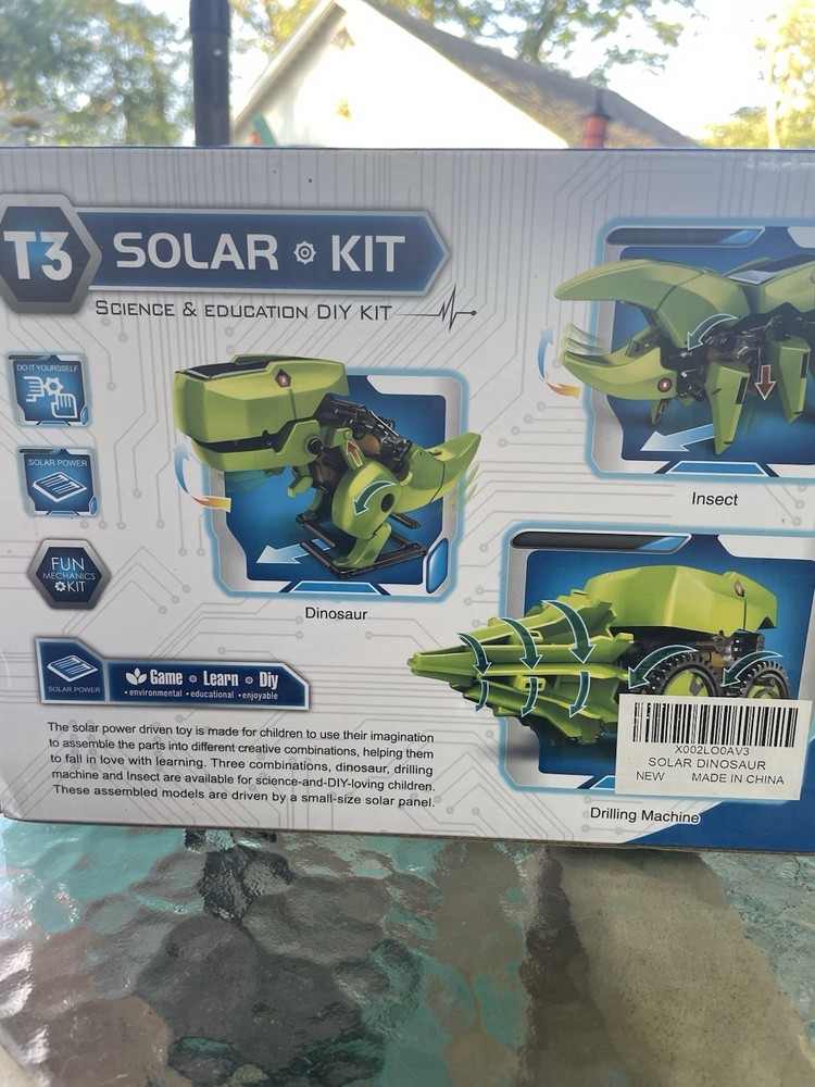 T3 Solar Robot Educational Toy Kit Dinosaur