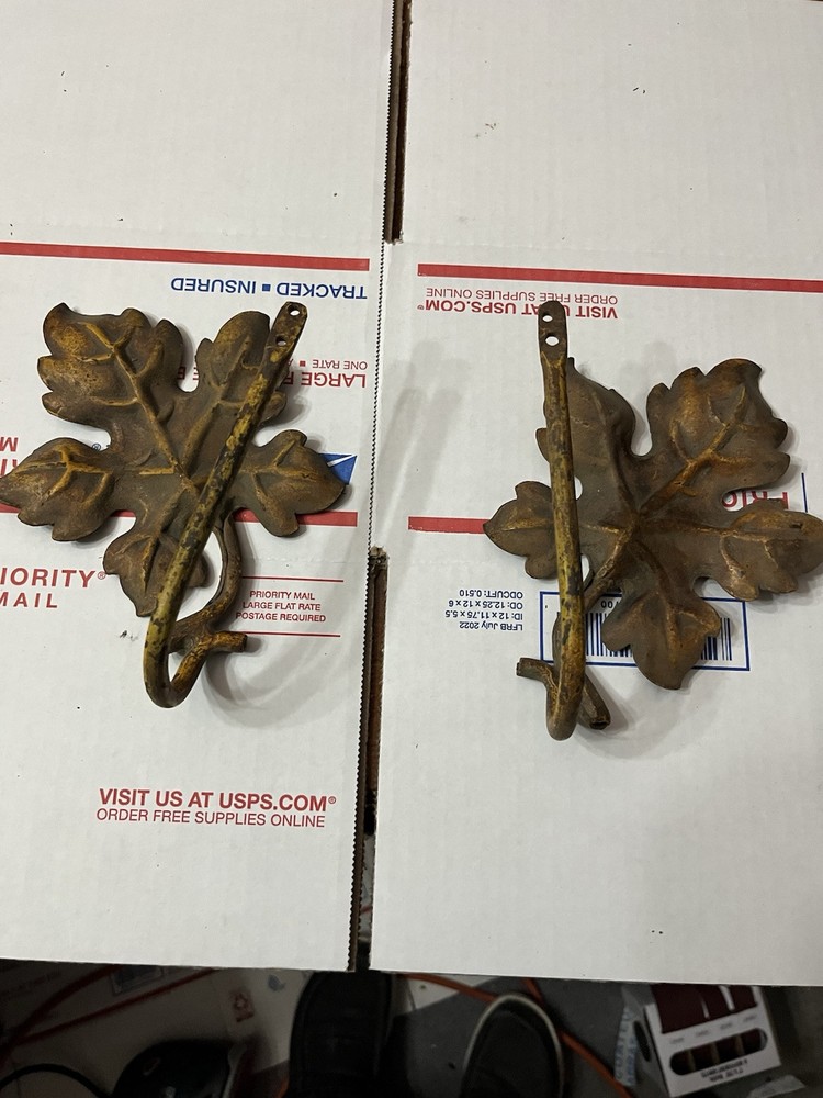 Vintage drapery brackets