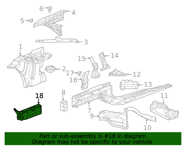 Genuine GM Rail End 84941925