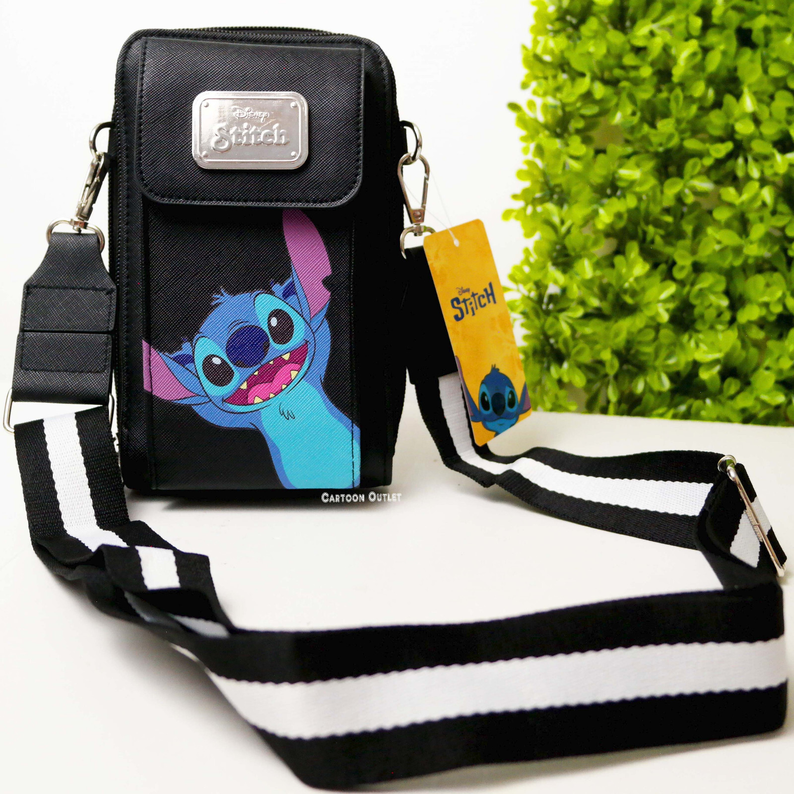 Disney Lilo & Stitch Crossbody Bag Purse Cell Phone Holder Passport Wallet Bag