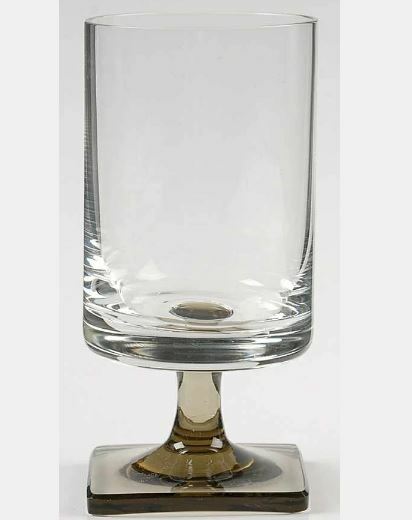 Linear Smoke Stemware by ROSENTHAL Wine Champagne Water Brandy Square Base