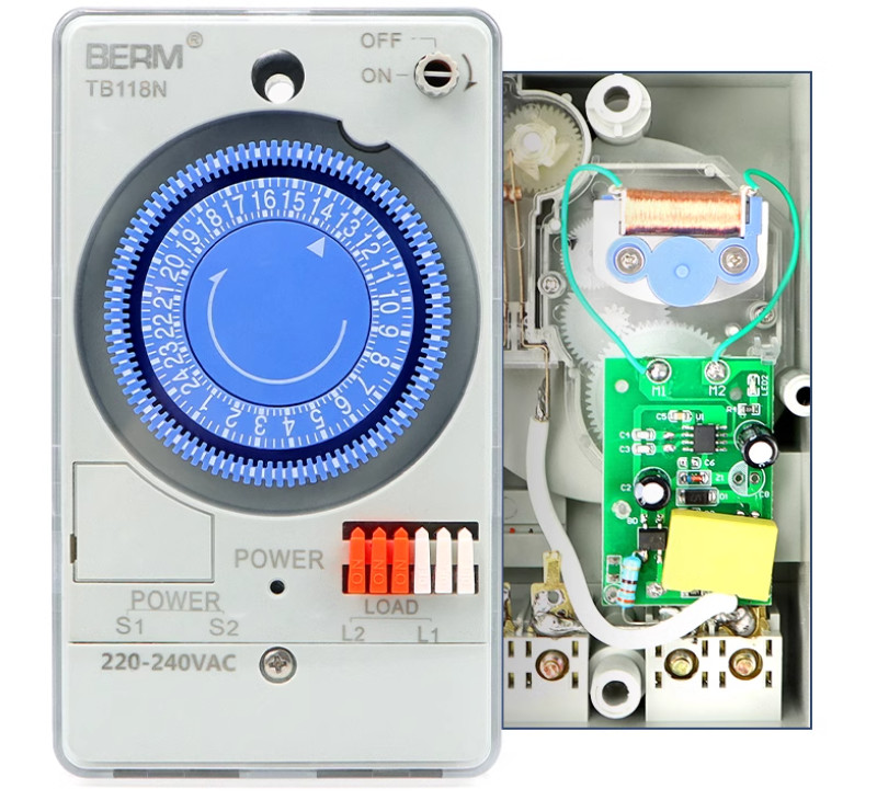 TB118N Mechanical Timer Time Control Switch Time Controller 24 Hours 220~240VAC