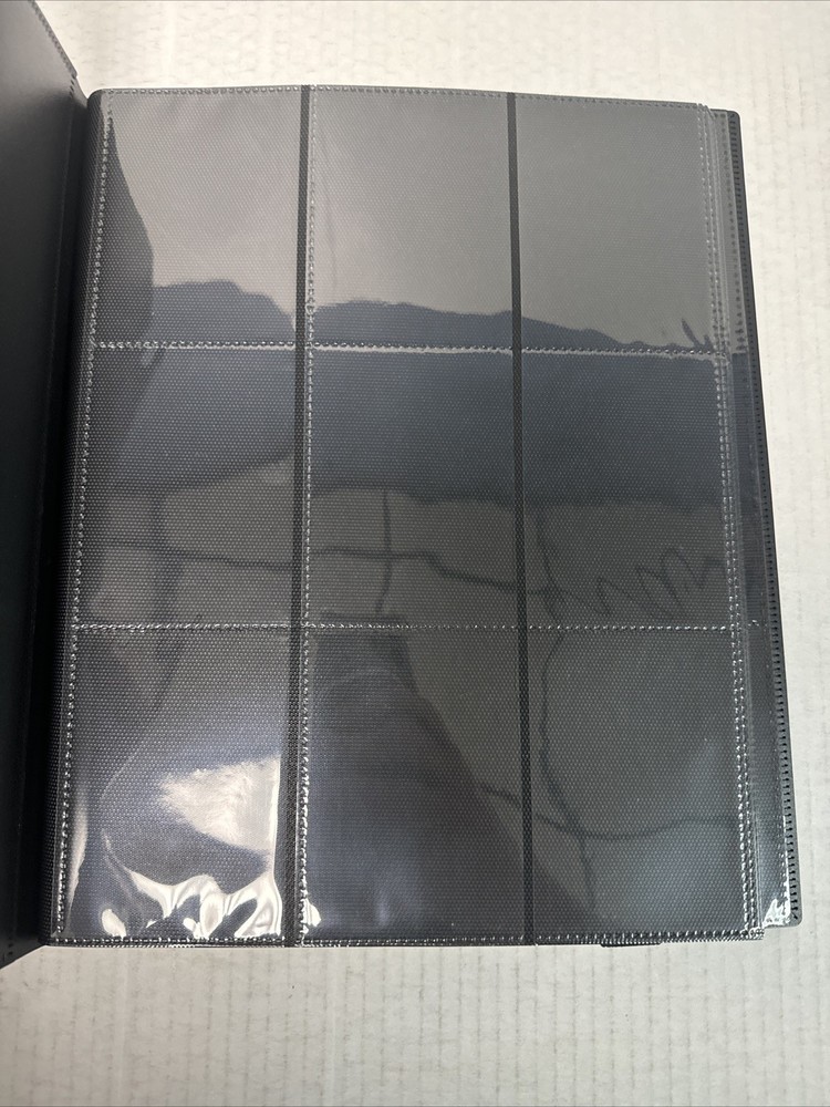 CardGuard Trading Card Folio 9 Pocket Side Loading Binder Black