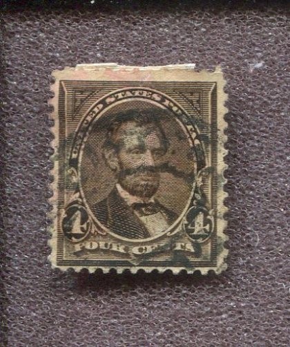 Scott No. 254 - 4c Dark Brown