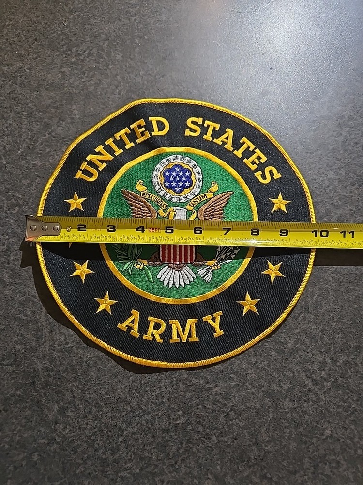 US Army Logo 4 Star 10 Inch Sew-on Patch Eagle