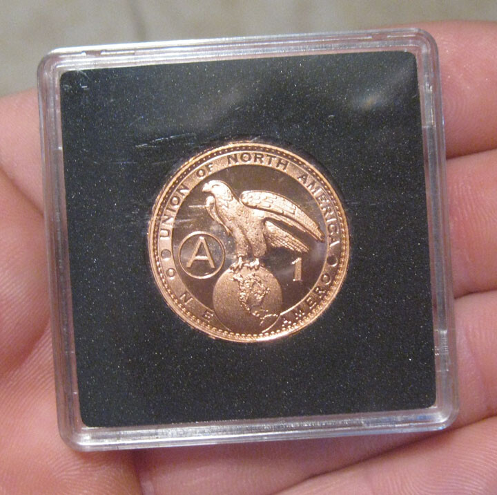 U.S. - 2008 Copper 1 Amero (Daniel Carr Prototype)