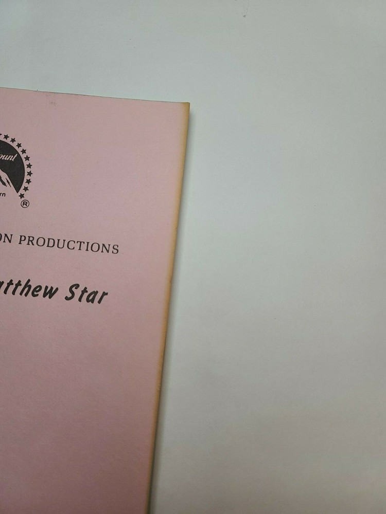 THE POWERS OF MATTHEW STAR / Jeffrey Scott 1982 Script, Peter Barton "Daredevil"