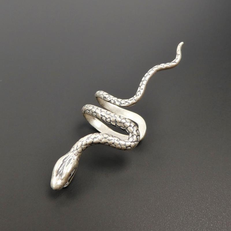 SINGLE Sterling Silver Snake Earring Ear Cuff Non Percing Unique Gothic Punk