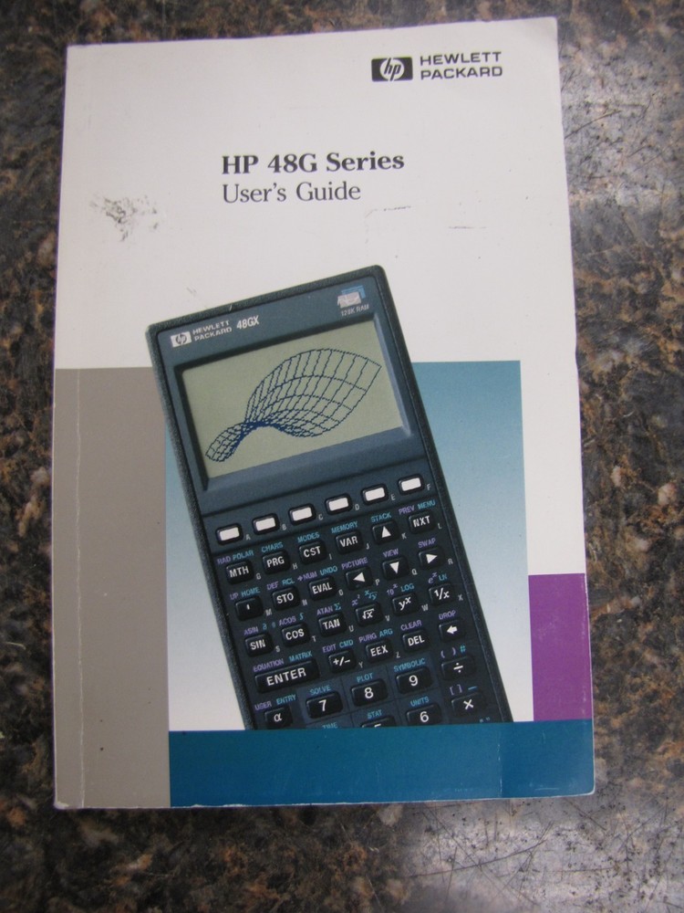 HP 48G Scientific Graphing Calculator w/ User Guide & BMOW SD Software- Working!